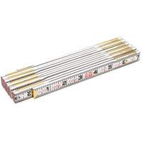 R&egrave;gle de maçon Red End, 6' lo, Bois, Graduations de 1/16" Distribution Jean Lapalme