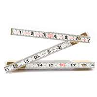 R&egrave;gle de maçon Red End, 6' lo, Bois, Graduations de 1/16" Distribution Jean Lapalme