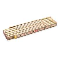 R&egrave;gle Red End avec deux rallonges de r&egrave;gle &agrave; glissi&egrave;re de 6", 6' lo, Bois, Graduations de 1/16" Distribution Jean Lapalme