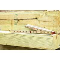 R&egrave;gle pliante, 6' lo, Bois, Graduations de 1/16" Distribution Jean Lapalme