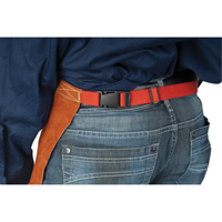 Leather Apron, Waist, 24" L, Lava Brown Distribution Jean Lapalme