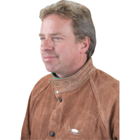Welding Jacket, Leather, 4X-Large, Lava Brown Distribution Jean Lapalme