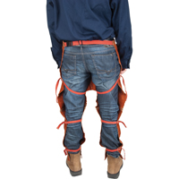 Leather Split Leg Apron & Chaps, 40" L, Lava Brown Distribution Jean Lapalme