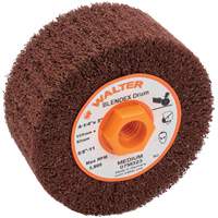 ALLSTEEL Blendex Surface Conditioning Drum, 4-1/4" Dia. x 2" W, 5/8"-11 Arbor, Medium Grit Distribution Jean Lapalme