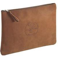 Contractor's Leather Portfolio Zipper Bag, Tool Holder, Leather, 1 Pockets Distribution Jean Lapalme