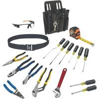Jeu doutils Journeyman avec ceinture &agrave; outils et pochette en cuir, 18 morcea Distribution Jean Lapalme