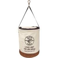 Canvas Bucket with Closing Top, Canvas, 14" Dia. x 17" H, 150 lbs. Load Rating Distribution Jean Lapalme