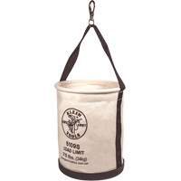 Canvas Bucket, Straight Wall with Swivel Snap and Drain Holes, Canvas, 12" Dia. x 15" H, 75 lbs. Load Rating Distribution Jean Lapalme