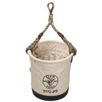 Tapered-Wall Bucket, 12" L x 9" W x 12" H, Canvas, Natural Distribution Jean Lapalme