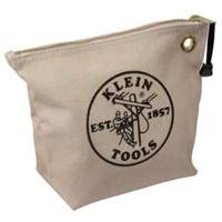Zipper Tool Pouch, Canvas, 1 Pockets, Natural Distribution Jean Lapalme