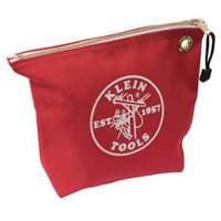 Zipper Tool Pouch, Canvas, 1 Pockets, Red Distribution Jean Lapalme