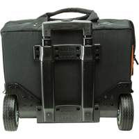 Tradesman Pro Rolling Tool Bag, Ballistic Polyester, 24 Pockets, Black/Orange Distribution Jean Lapalme