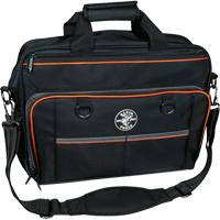 Tradesman Pro Tech Bag with Laptop Pocket, Polyester, 22 Pockets, Black/Orange Distribution Jean Lapalme