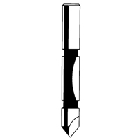 Fraise - foret guide pour panneau, 1/4" dia, 3/4" ha, 2-1/4" lo, 1/4" Manche Distribution Jean Lapalme
