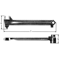 Bung Wrenches, 2-1/2", 15-1/15" Length Distribution Jean Lapalme