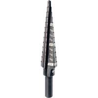#1 Step Drill Bit, 1/8" - 1/2" , 1/32" Increments, High Speed Steel Distribution Jean Lapalme