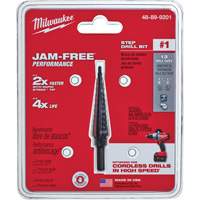 #1 Step Drill Bit, 1/8" - 1/2" , 1/32" Increments, High Speed Steel Distribution Jean Lapalme
