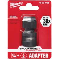 Adaptateur de douille carr&eacute;e &agrave; hexagonale pour tournevis &agrave; percussion Shockwave, Chocs, Prise 1/4", Douille 3/8", 1,875" lo Distribution Jean Lapalme
