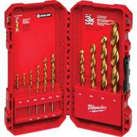 Jeu de forets &eacute;tag&eacute;s Thunderbolt, 14 morceaux, Acier rapide Distribution Jean Lapalme
