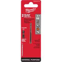 Foret s&eacute;rie courte Thunderbolt, Acier rapide, 1/16", 1-7/8" lo, 7/8" Cannelure, 135° Angle Distribution Jean Lapalme