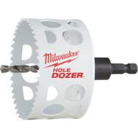 Scie-cloche Hole Dozer avec arbre, 3", Profondeur de la coupe 1-5/8", Bim&eacute;tal Distribution Jean Lapalme