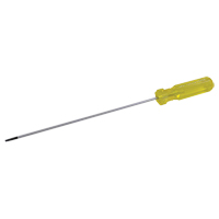 Electrician's Slotted Screwdriver, 1/8" Tip, Round, 6-1/2" L, Plastic Handle Distribution Jean Lapalme