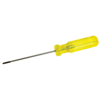 Electrician's Slotted Screwdriver, 1/8" Tip, Round, 7-1/4" L, Plastic Handle Distribution Jean Lapalme