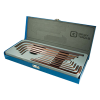 Extra Long Arm Hex Key Set, 10 Pcs., Imperial Distribution Jean Lapalme