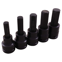 Impact Socket Set, Hex, 3/4" Drive, 5 Pcs Distribution Jean Lapalme