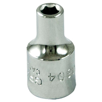 Douille, 4 mm, Prise 1/4", 6 pans Distribution Jean Lapalme