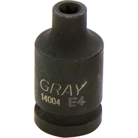 Socket, Impact, E4, 1/2"/1/4" Drive Distribution Jean Lapalme