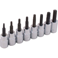 Jeu de douilles, Torx, Prise 3/8", 8 mrcx Distribution Jean Lapalme