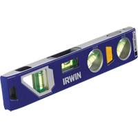 250 Series Heavy-Duty Torpedo Level, 9" L, Aluminum, 4 Vials, Magnetic Distribution Jean Lapalme