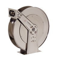 Stainless Steel Hose Reel, Single Hose, 10-1/2" W x 24" D x 25-3/8" H Distribution Jean Lapalme