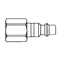 Raccords rapides - 1/2" industriel, &agrave; soupape/1 voie - Abouts, 3/8" Distribution Jean Lapalme