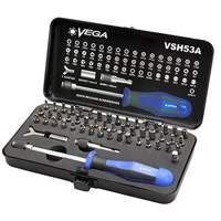 Ensemble de porte-embouts manuels et dembouts, 53 Mcx, Papillon/Hex inviolable/Phillips/&agrave; ergots/Carr&eacute;e/Torq-Set/Torx/Torx inviolable/Triple carr&eacute;/Triple ailette Distribution Jean Lapalme