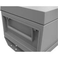 Boîte de rangement pour le chantier, 32" x 19" x 17-13/16", Acier, Gris Distribution Jean Lapalme