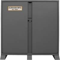Armoire de rangement avec tablettes pour le chantier, Acier, 47,5 pi³, Gris Distribution Jean Lapalme