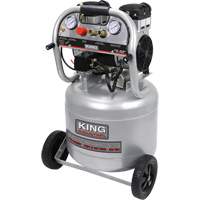 Ultra-Quiet Oil-Free Air Compressor, Electric, 10 Gal. (12 US Gal), 125 PSI, 120/1 V Distribution Jean Lapalme