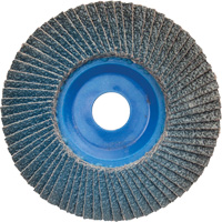 BlueFire R884P Coarse Grit Flap Disc, 5" x 7/8", Type 27, 60 Grit, Zirconia Alumina Distribution Jean Lapalme