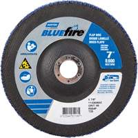 BlueFire R884P Coarse Grit Flap Disc, 7" x 7/8", Type 27, 80 Grit, Zirconia Alumina Distribution Jean Lapalme