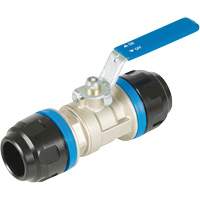 Standard Ball Valve, Aluminum, Manual, 1", Push Distribution Jean Lapalme