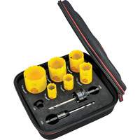 Deep Cut Hole Saw Kit, 9 Pieces Distribution Jean Lapalme