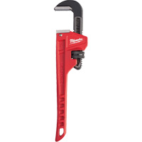 Pipe Wrench, 1-1/2" Jaw Capacity, 10" Long, Powder Coated Finish, Ergonomic Handle Distribution Jean Lapalme