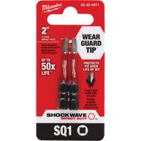 Shockwave Impact Duty Screwdriver Bit, Square, #1, 1/4" Drive Distribution Jean Lapalme