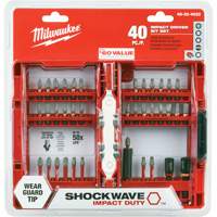 Jeu de 40 embouts de visseuse &agrave; percussion Shockwave Impact-Duty Distribution Jean Lapalme