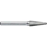 DRILLCO Magnum Double Cut Solid Carbide Burr, SL-3, 3/8" Dia., 1/4" Shank, 1-1/16" Depth of Cut Distribution Jean Lapalme