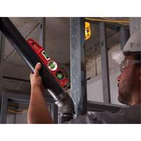 Die Cast Torpedo Level with 360 Degree Locking Vial, 10" L, Aluminum, 3 Vials, Magnetic Distribution Jean Lapalme