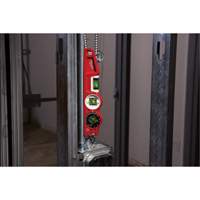 Die Cast Torpedo Level with 360 Degree Locking Vial, 10" L, Aluminum, 3 Vials, Magnetic Distribution Jean Lapalme
