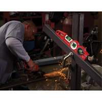 Die Cast Torpedo Level with 360 Degree Locking Vial, 10" L, Aluminum, 3 Vials, Magnetic Distribution Jean Lapalme
